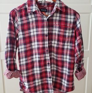 Children's Place Red Plaid Shirt